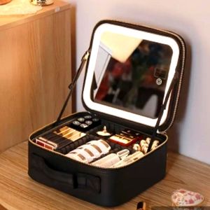 Bolsa de maquillaje con luz led